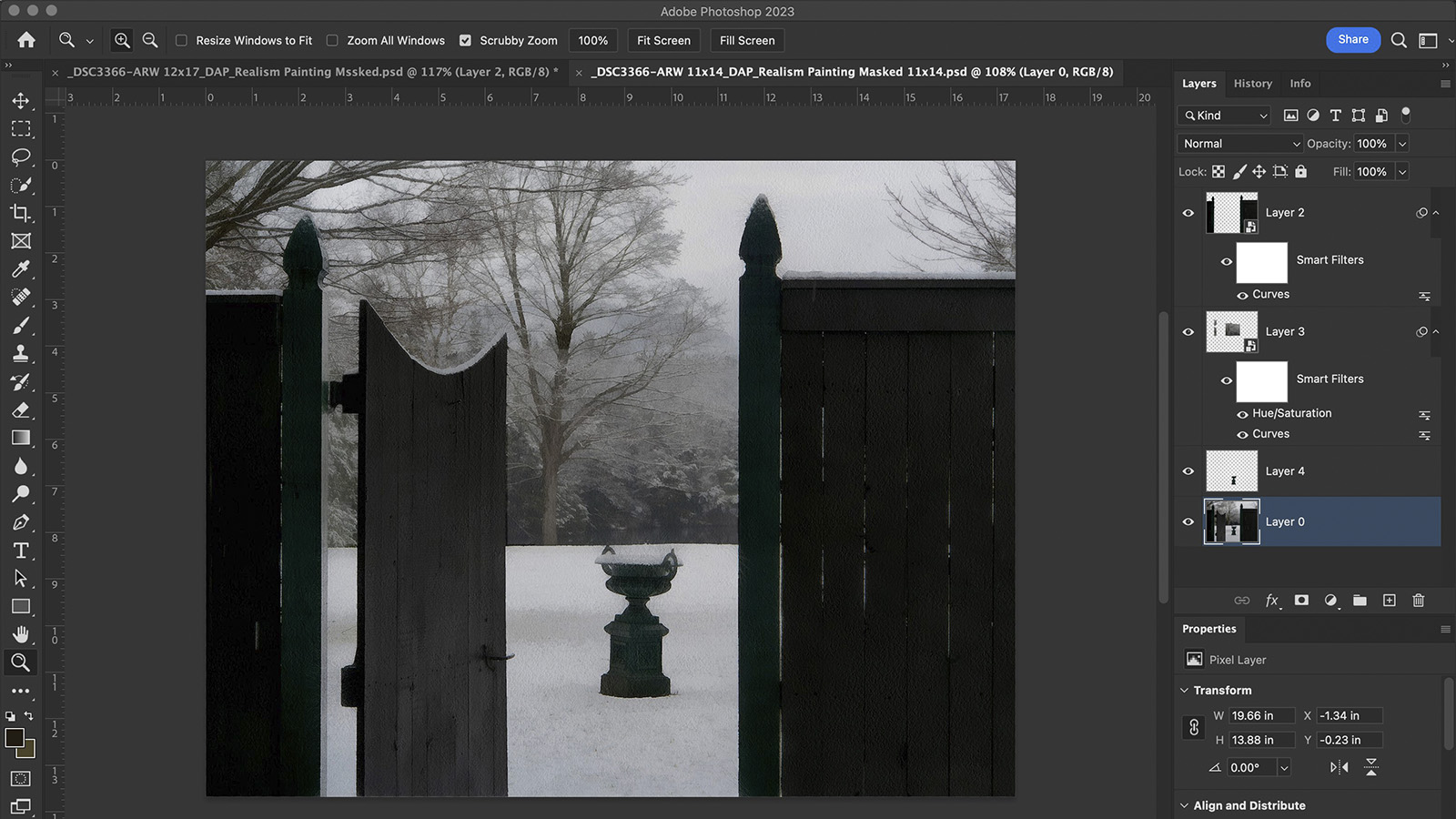 View Smart Object Layers For A Sense Of Depth