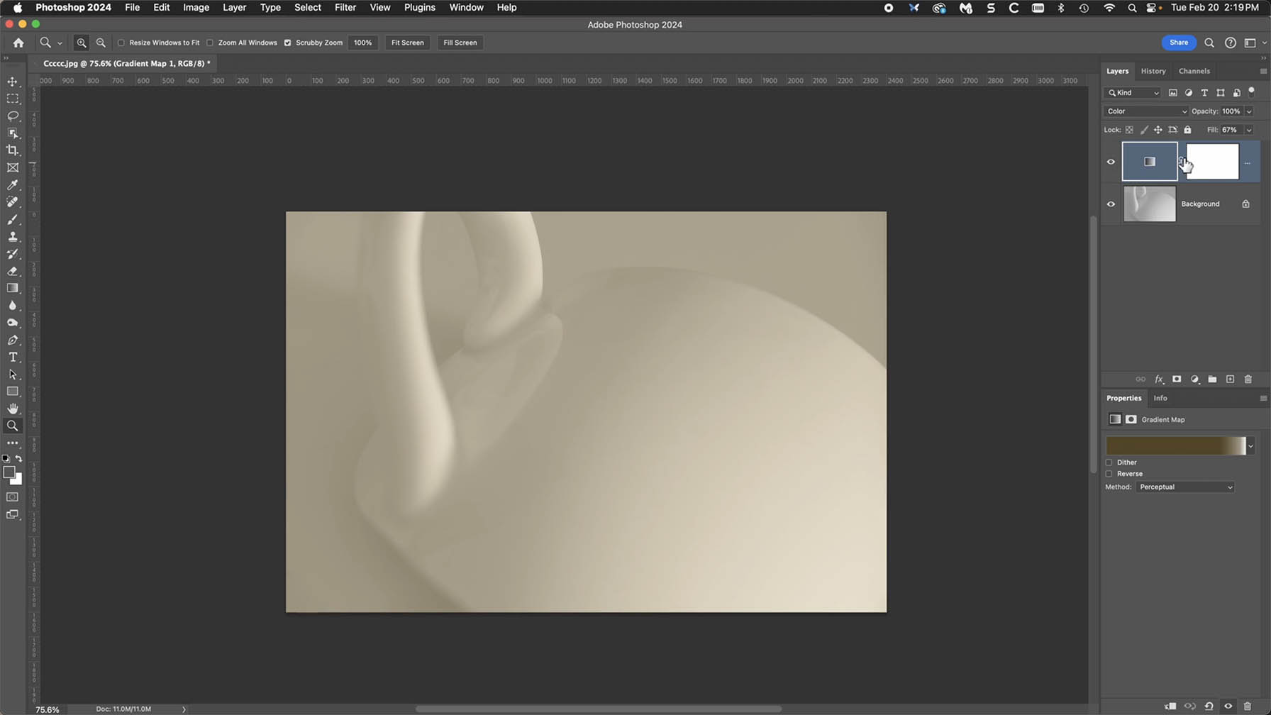 View Toning Monochrome Images With Gradient Maps